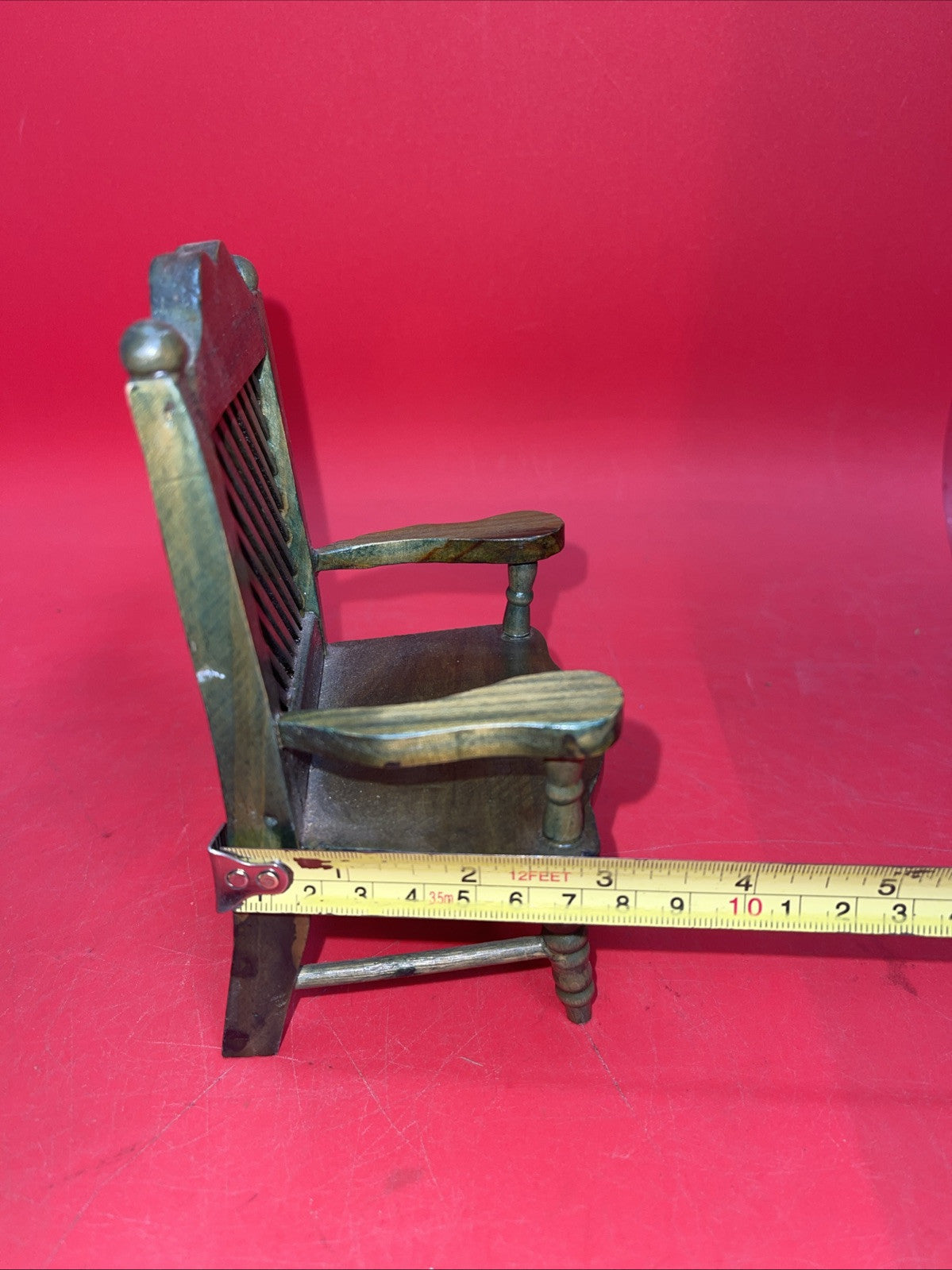 Vintage Wooden Chair for Doll Display