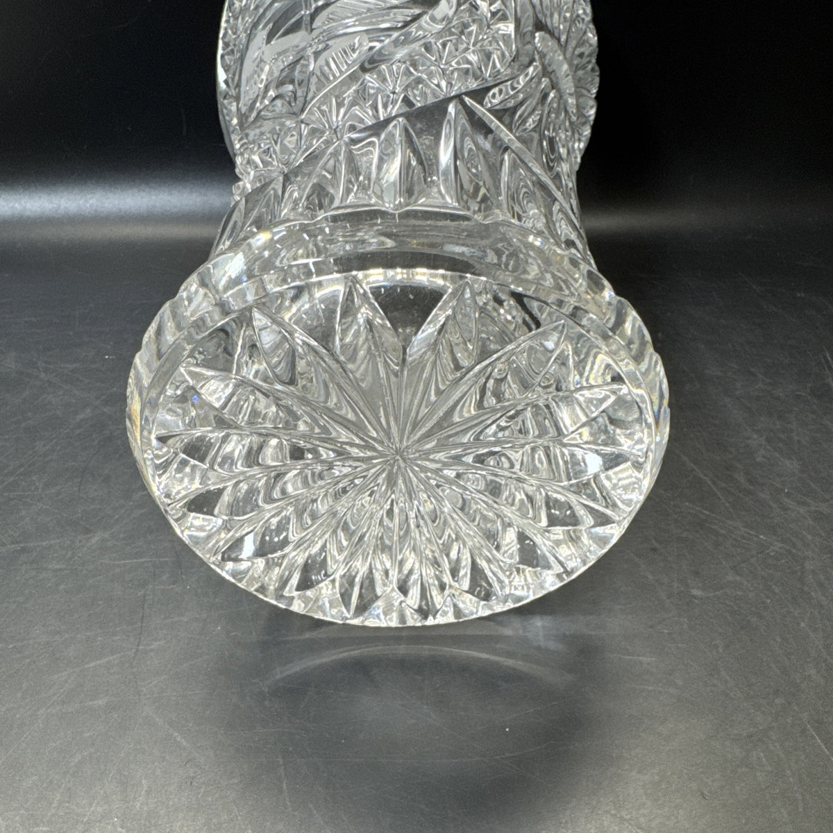 Vintage Hofbauer Byrdes Crystal Birds Vase 10” Tall
