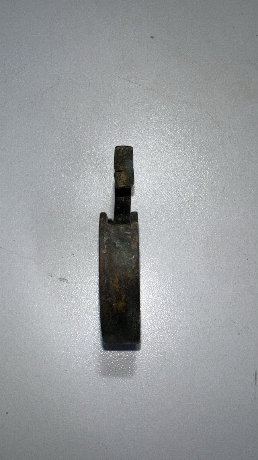 ANTIQUE "SAFE" BRASS PADLOCK  OLD VINTAGE LOCK NO KEY