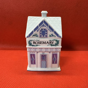 Vintage 1989 Lenox Spice Village ROSEMARY Jar With Lid