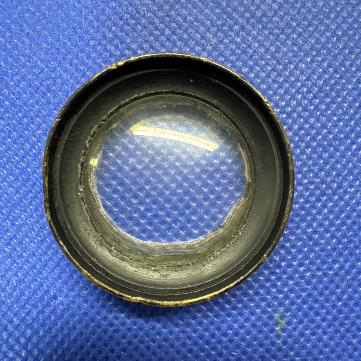 Antique Brass Lens Wollensak Optical Co./ For Parts