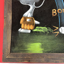 PEANUTS SNOOPY  Vintage Felt Painting 1980'S