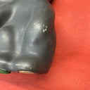 Vtg PIGEON FORGE POTTERY Matte Satin Black Bear Cubs Figurine