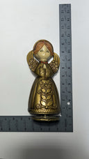 Vintage 60s 70s Paper Mache Angel Music Box Christmas 9.5” Mid-Century. Japan