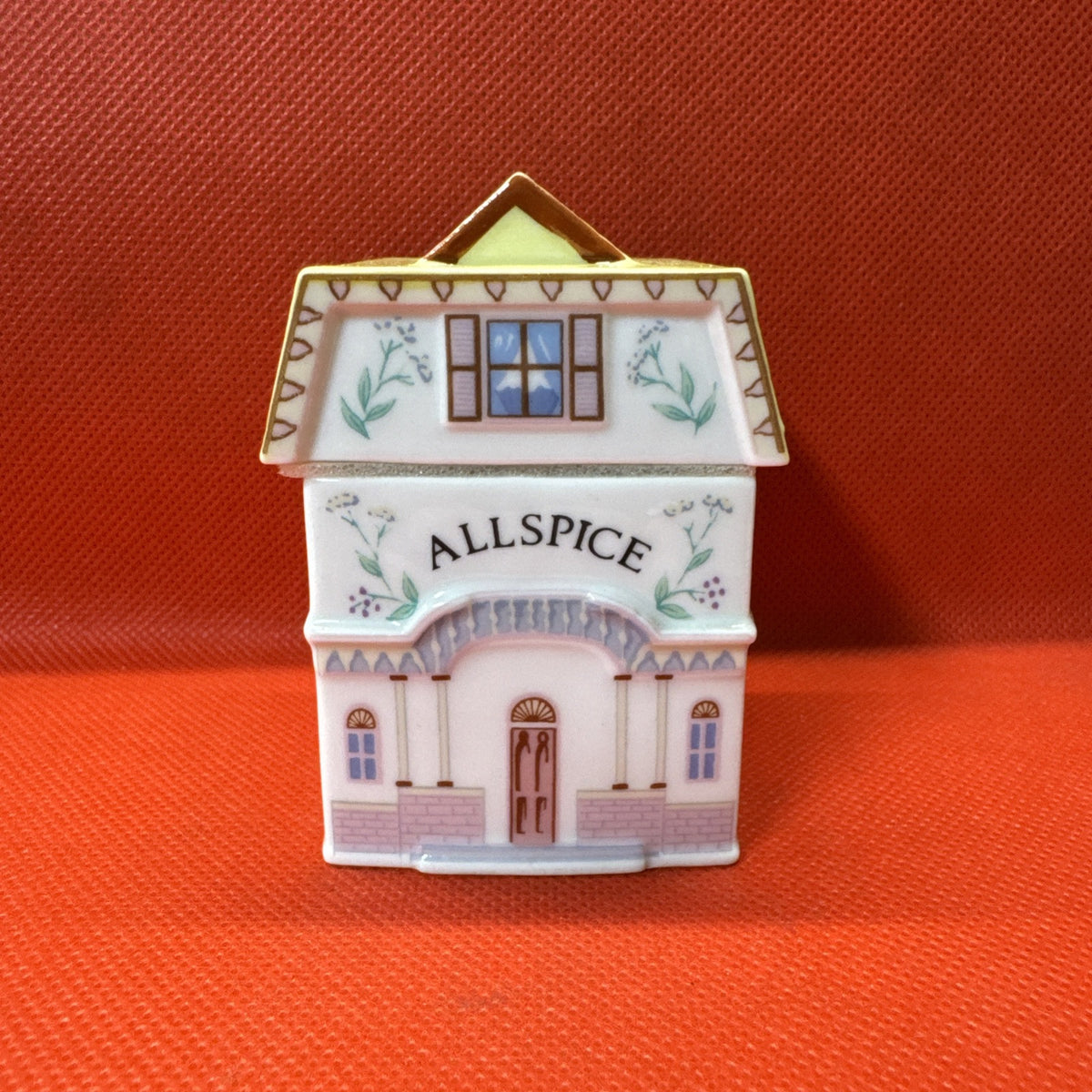 Vintage 1989 Lenox Spice Village ALLSPICE Jar With Lid