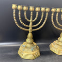 Vintage Metal Pair Of Candle Holders