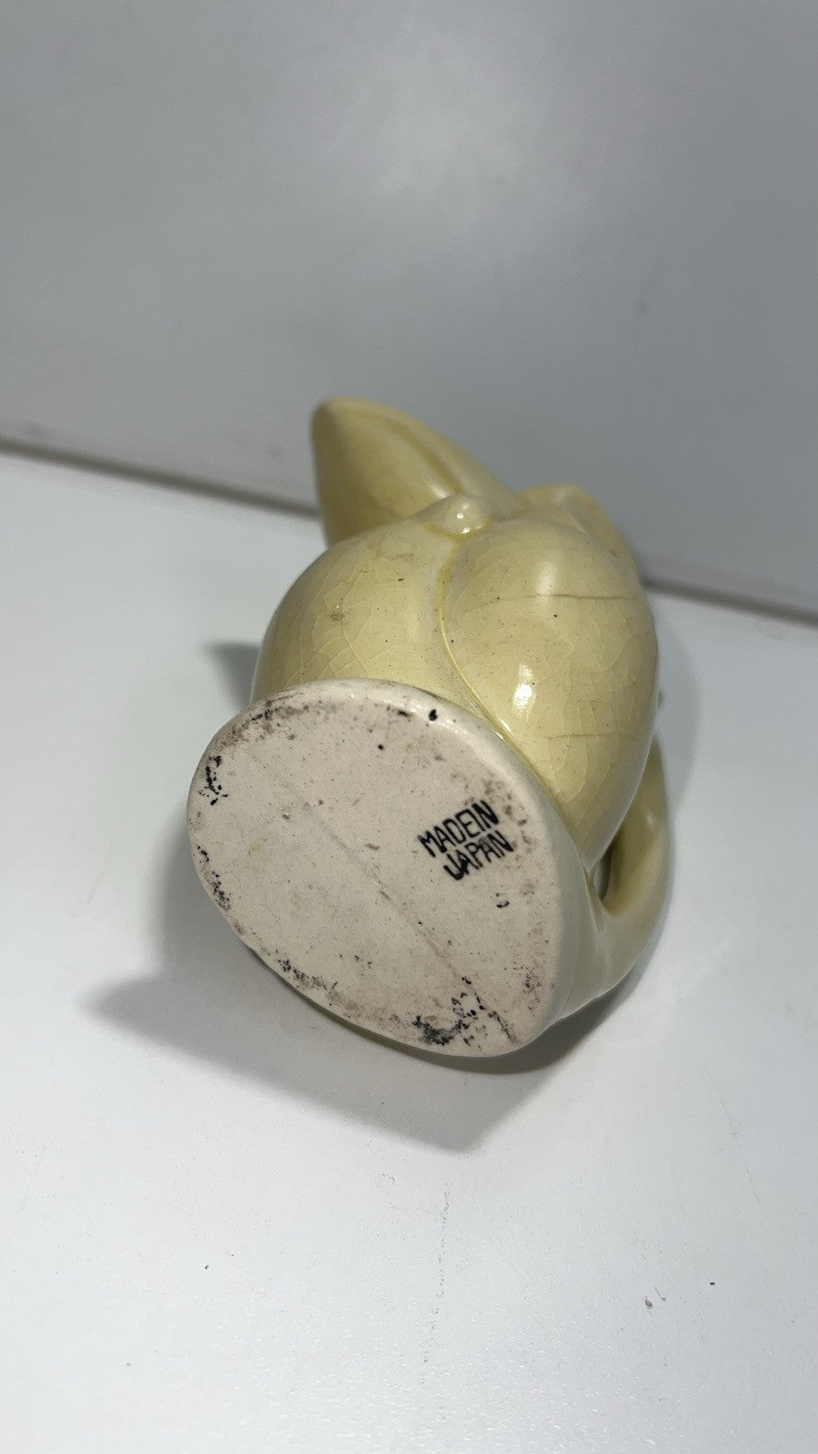 Ceramic Toucan Kookaburra Yellow Pitcher Creamer Made In Japan Vintage