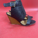 Qupid Kendall Black Brown Wedge Sandals Women’s 7.5 WITH BOX