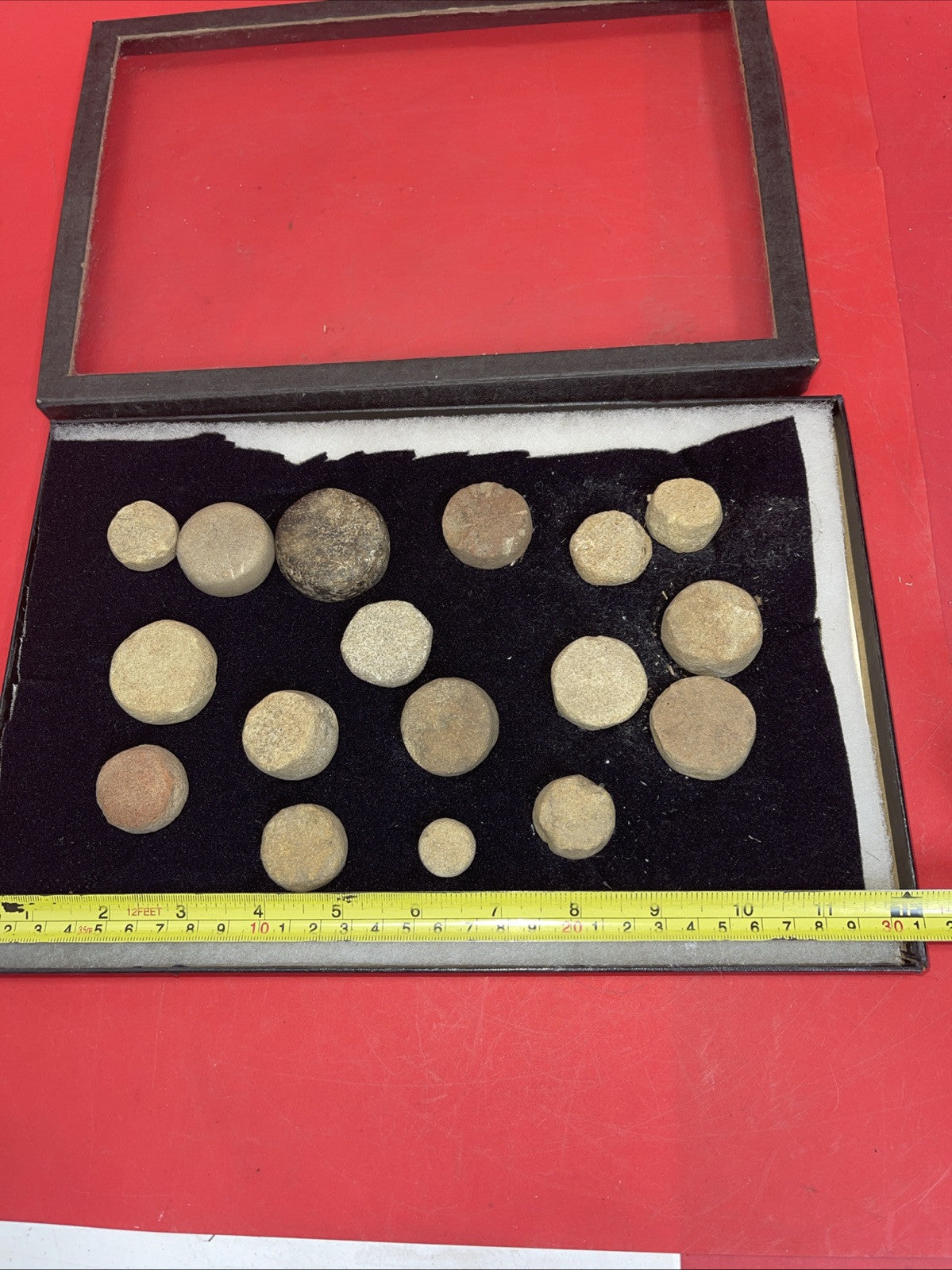 Indian Artifacts Lot of 17  Discoidals Game Stones
