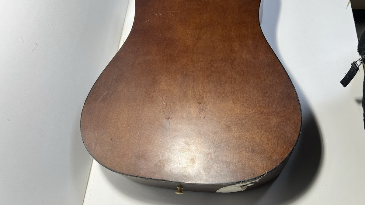 Vintage Checkmate G440 Acoustic Guitar - Needs Repair, Scratches & Missing Parts