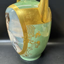 Antique Porcelain Hand Painted Vase With Portrait Of Women, France, Signed!!!