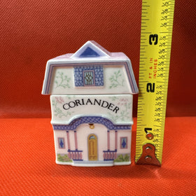 Vintage 1989 Lenox Spice Village CORIANDER Spice Jar With Lid