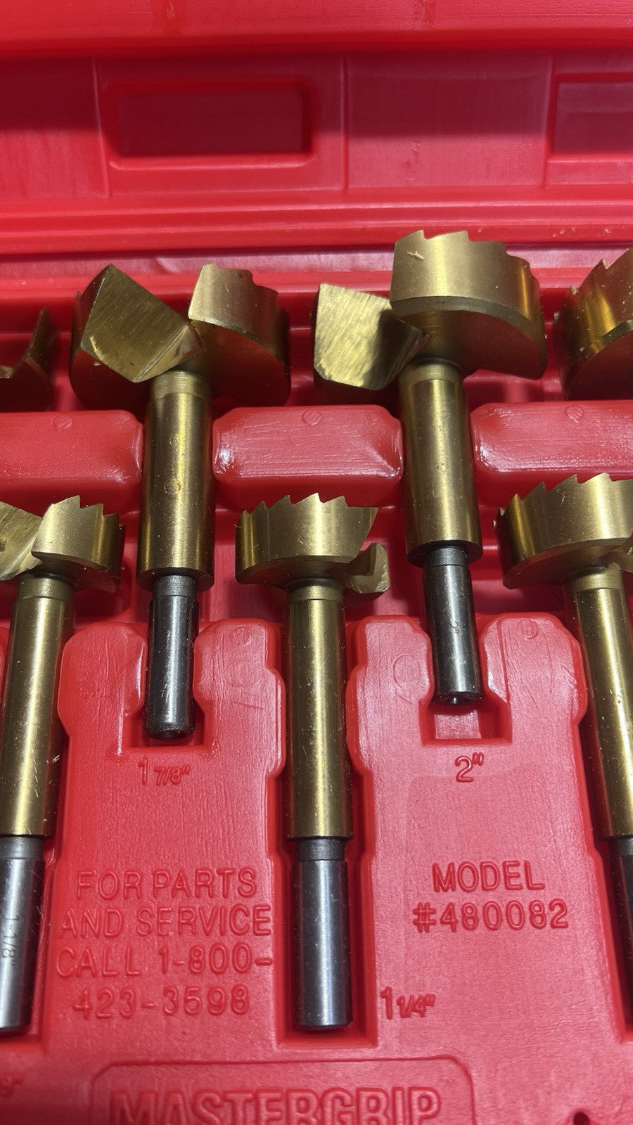 MASTERGRIP 480082 16pc Titanium Plated Bit Set Carrying Case
