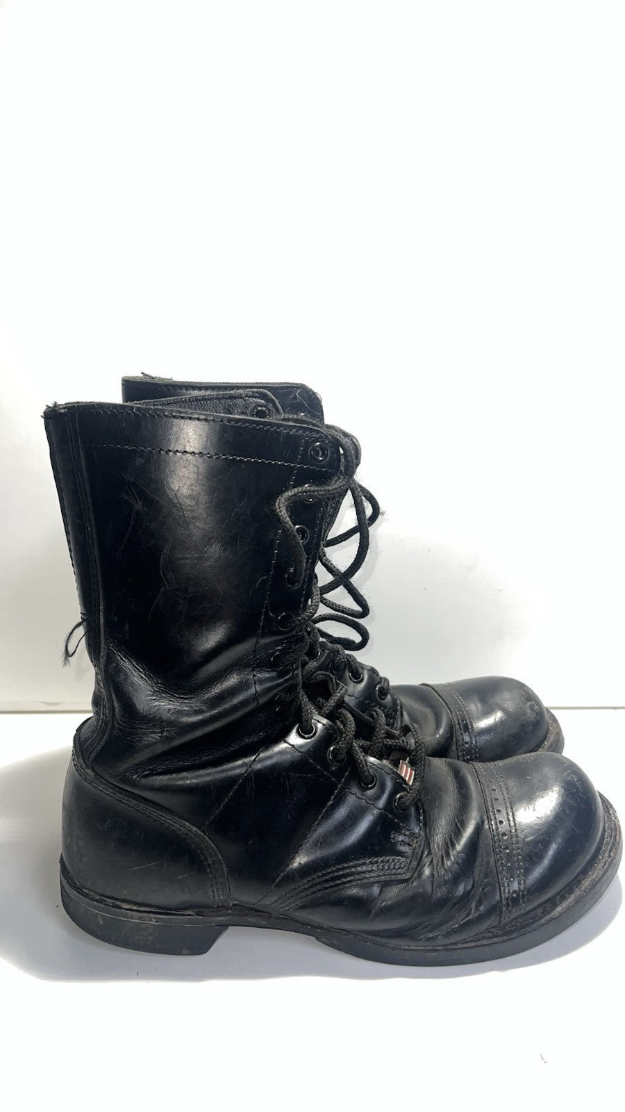 CORCORAN 1500 Airborne Black Leather Jump Boots  9.5 E Military Combat Lace Up