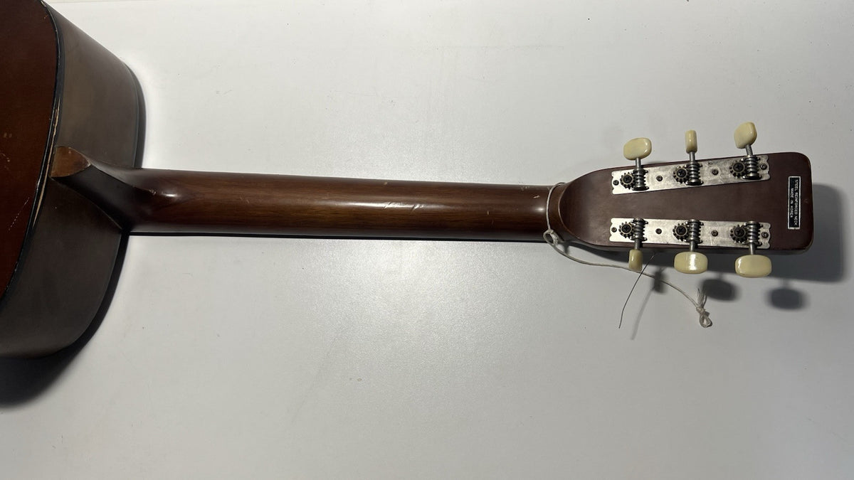 Vintage Checkmate G440 Acoustic Guitar - Needs Repair, Scratches & Missing Parts