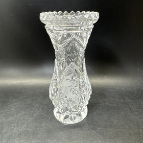 Hofbauer Collection Lead Crystal Vase With Bird 5 1/3” Tall