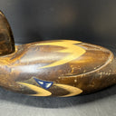 Wooden Duck Decoy Hand Carved Painted Wood Figure