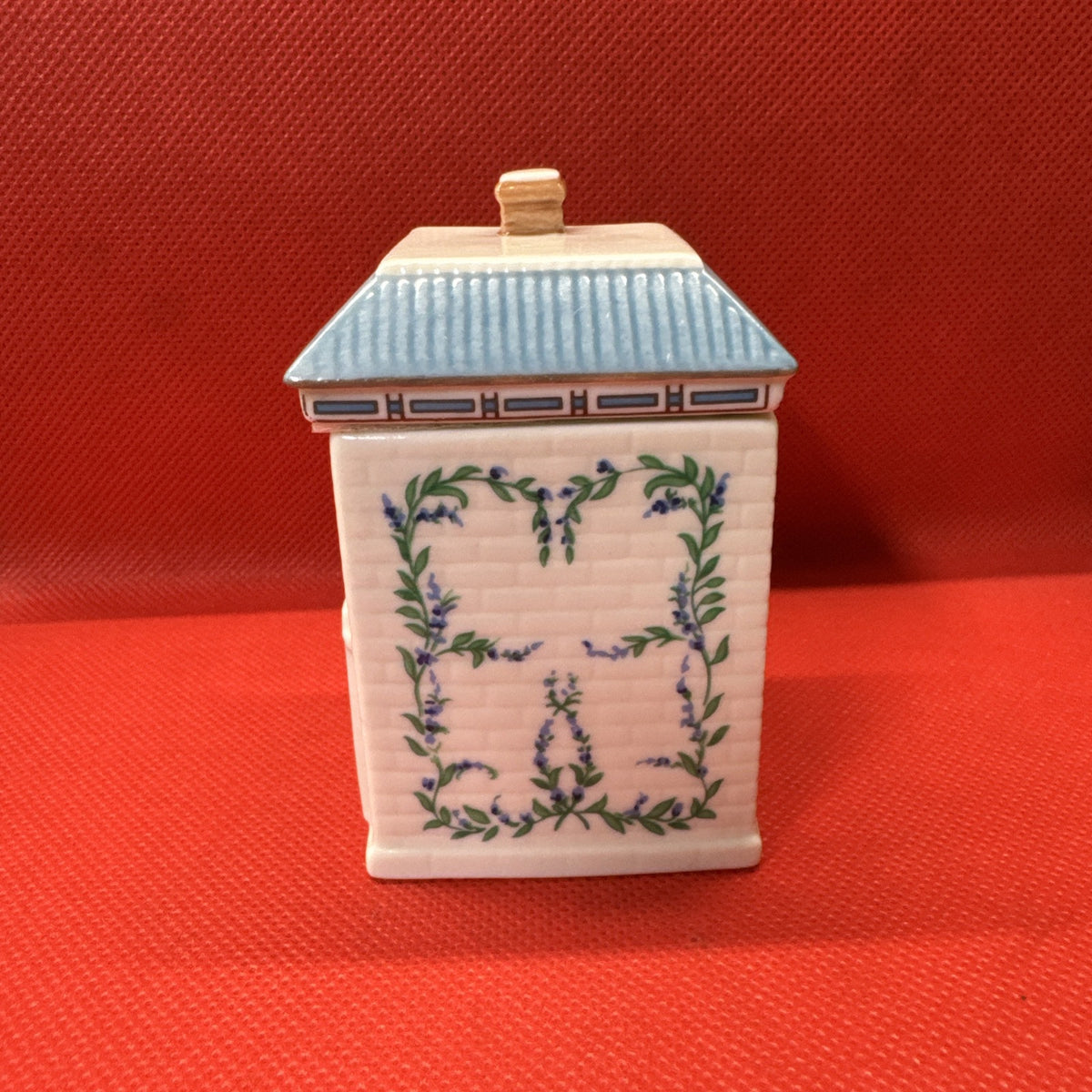 Vintage 1989 Lenox Spice Village SAGE House Jar With Lid