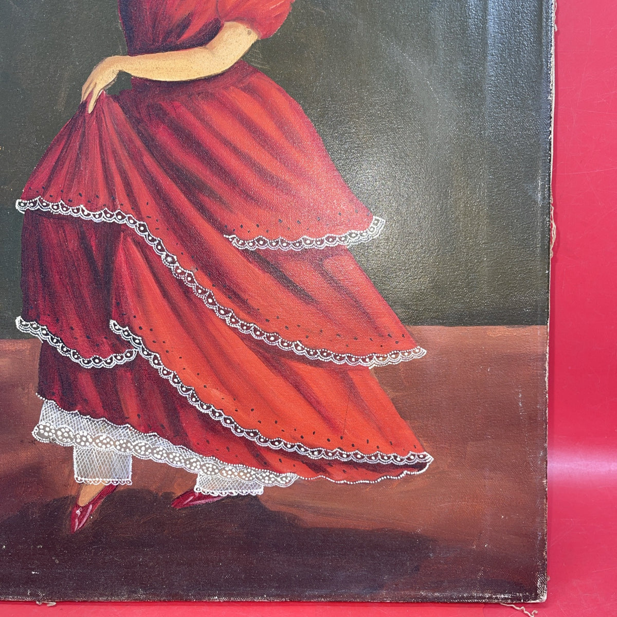 Agapito labios oil painting ,,Dancing girl'', not signed