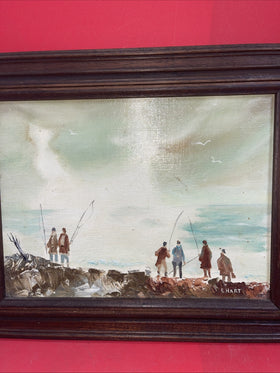 Painting ,, Maine Fishermen’’Artists E. Hart