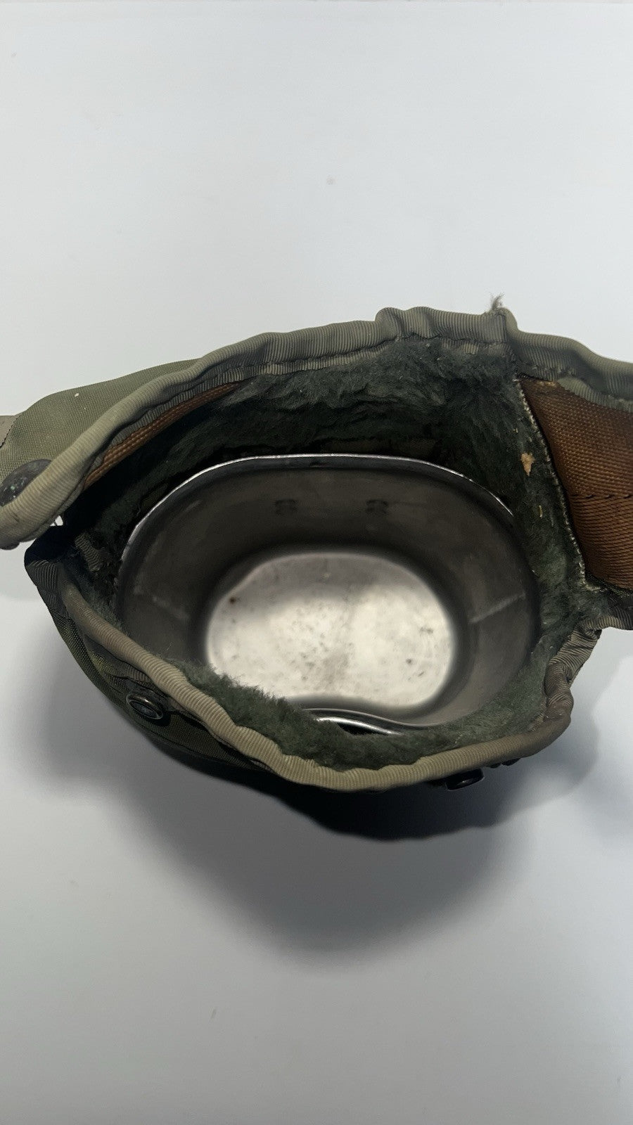 Vintage US Military LC-1 Canteen Cover with ALICE Clips – Nylon, OD Green