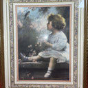 Matted Framed Zula Kenyon Bluebird of Happiness Print Picture 20 X 16 Christian