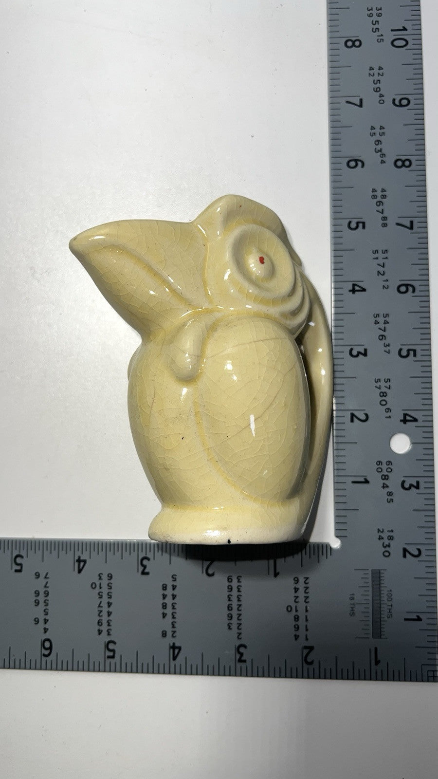 Ceramic Toucan Kookaburra Yellow Pitcher Creamer Made In Japan Vintage