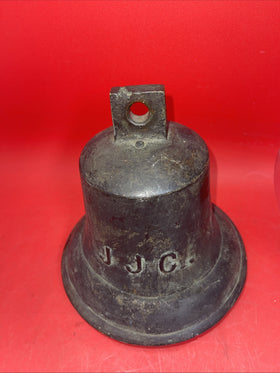 Antique naval bell with the inscription JJC