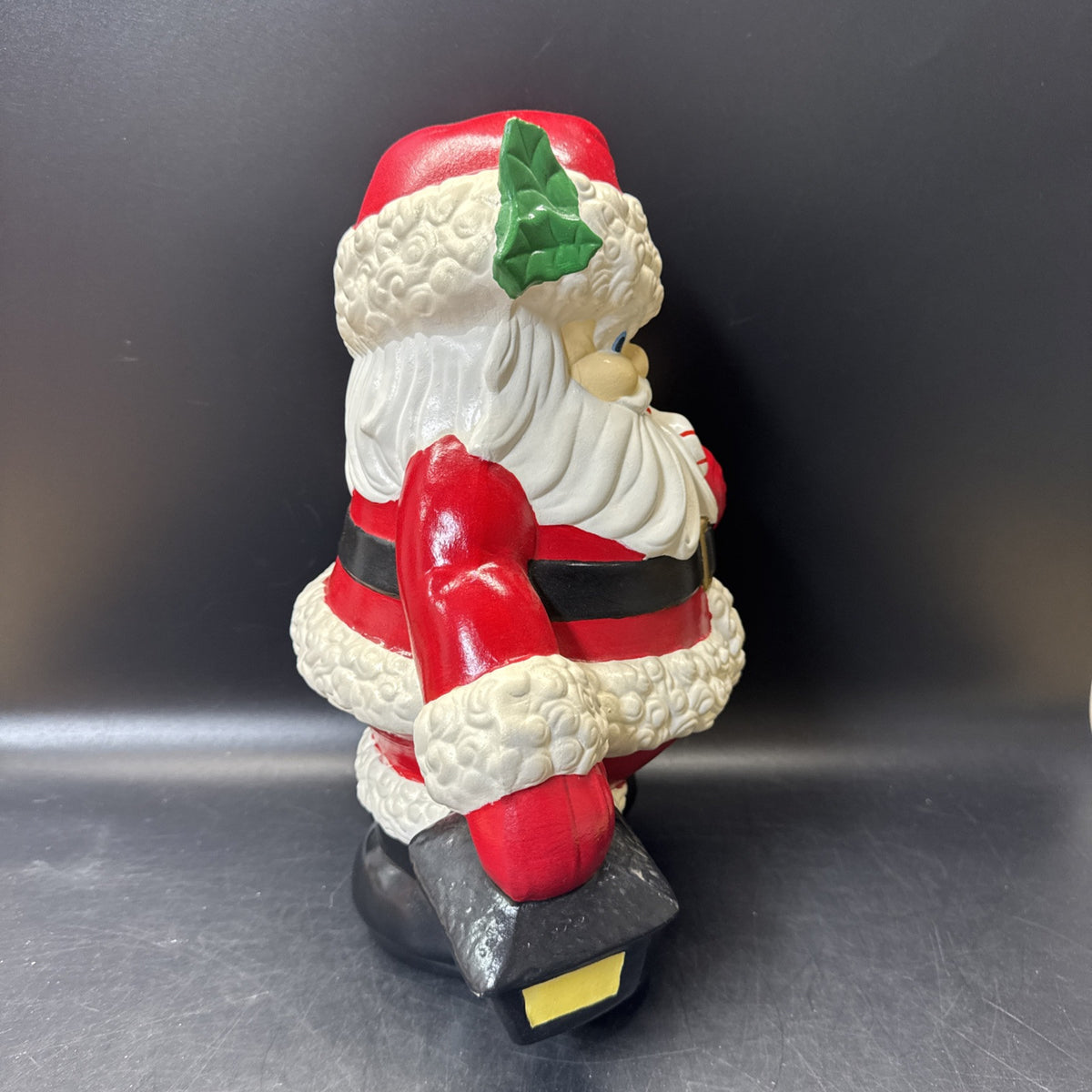 Vintage Christmas Ceramic Mold Winking Santa Clause & Waving Mrs Clause