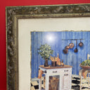 Vintage C. Winterle Olson Print Framed Rustic Kitchen Table Scene GUC