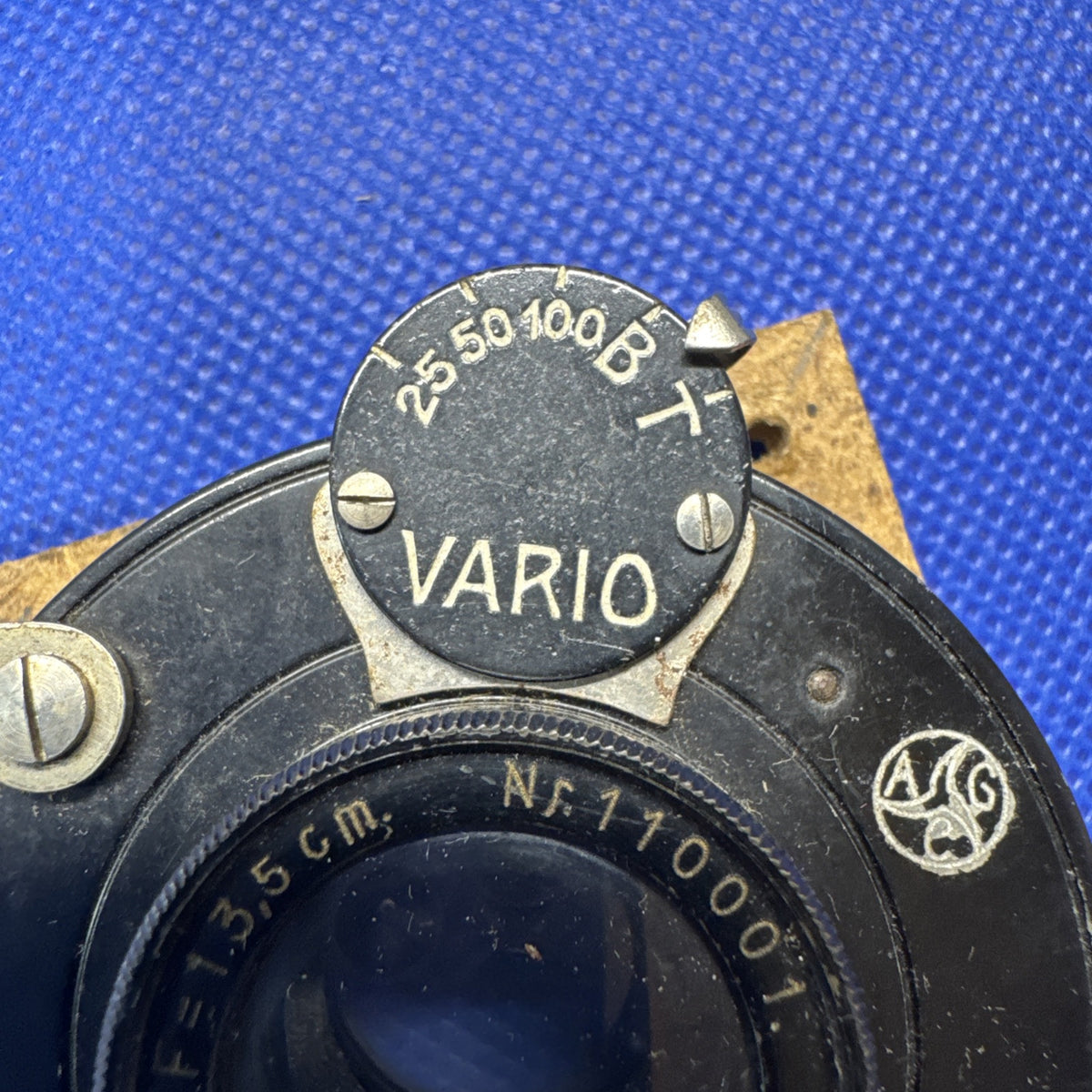 Anastigmat 1:6.3 F=13.5cm No.110001 Vario