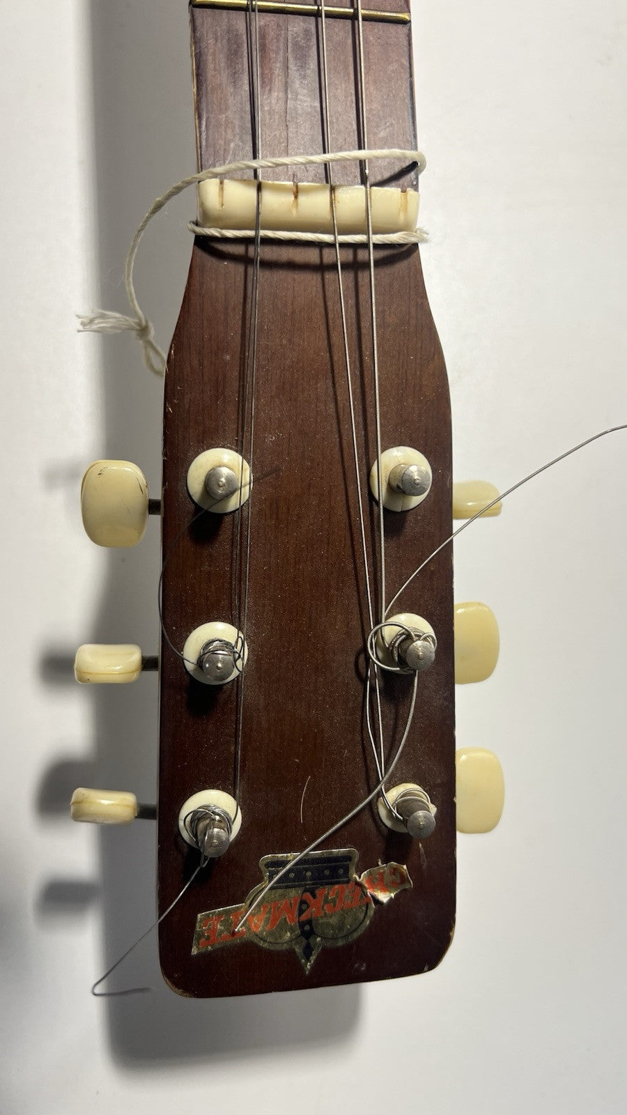 Vintage Checkmate G440 Acoustic Guitar - Needs Repair, Scratches & Missing Parts
