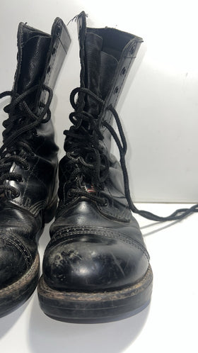CORCORAN 1500 Airborne Black Leather Jump Boots  9.5 E Military Combat Lace Up