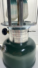 Coleman Lantern 4 1978 Model 220 220J Clear Globe Yellow Case Double Mantle
