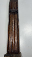 Vintage Hand-Carved Wooden Monk Statue 15” – Religious Folk Art Mexico