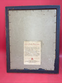 Framed Print "George & Martha Washington at Christ Church" vintage estate