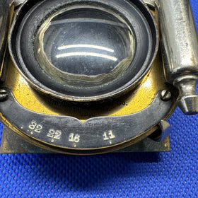 Antique Brass Lens Wollensak Optical Co./ For Parts
