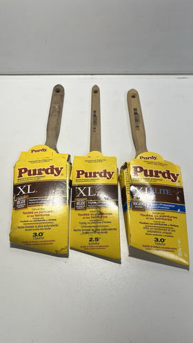 Purdy XL Dale 2,5 3,0" Stiff Paint Brushes  (3Pack)