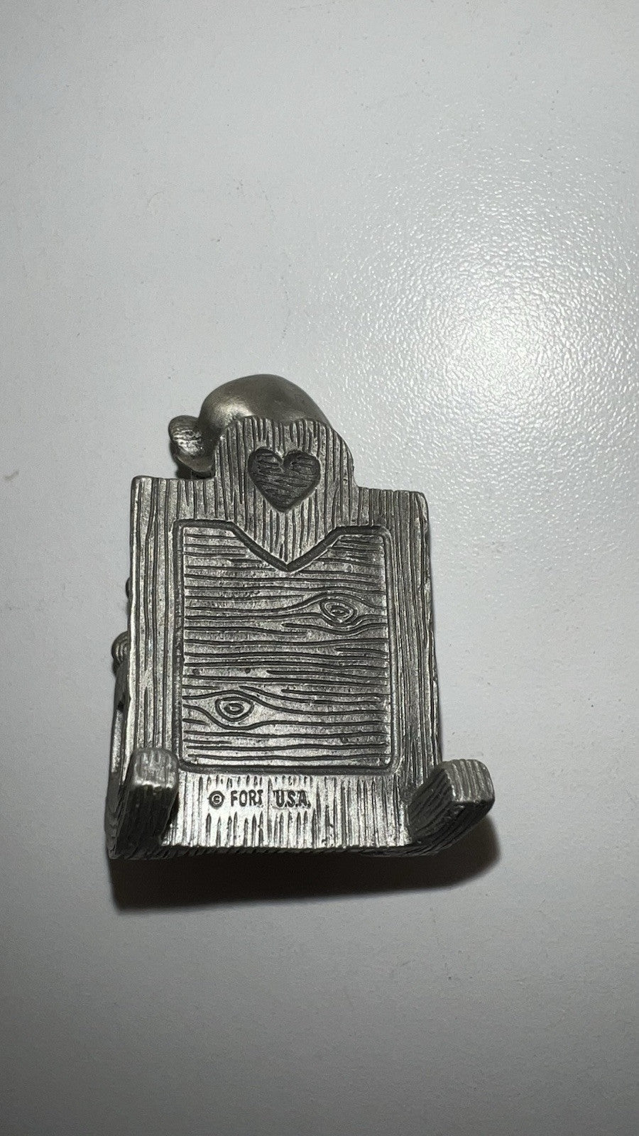 Vintage Fort USA Pewter Mama Bear with Cubs Rocking Chair Figurine #23– 2”