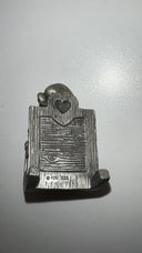 Vintage Fort USA Pewter Mama Bear with Cubs Rocking Chair Figurine #23– 2”