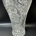 Vintage Hofbauer Byrdes Crystal Birds Vase 10” Tall