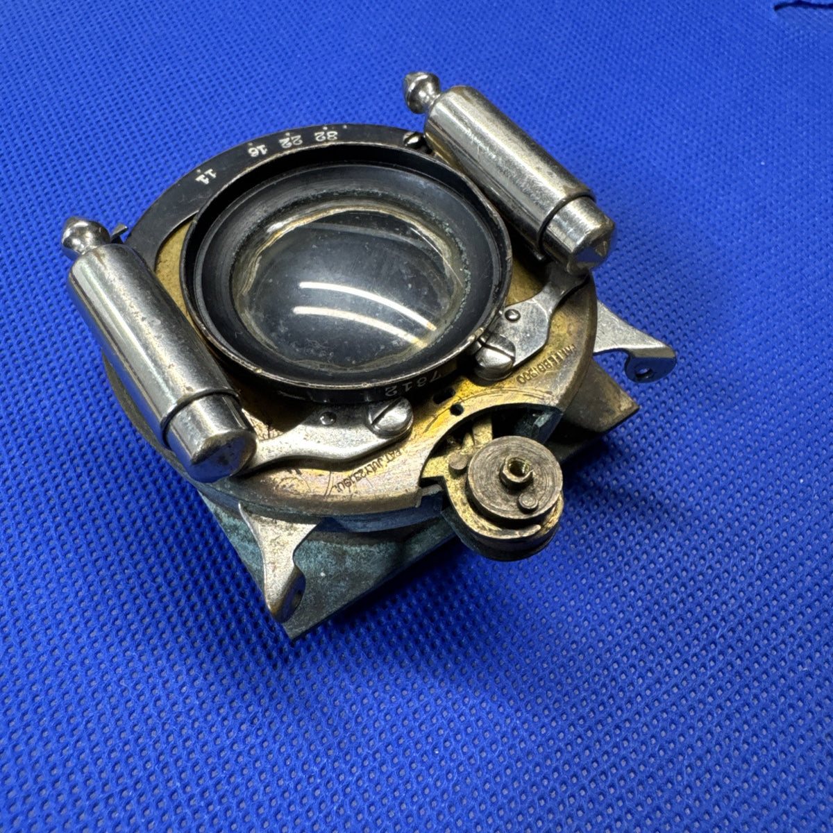 Antique Brass Lens Wollensak Optical Co./ For Parts