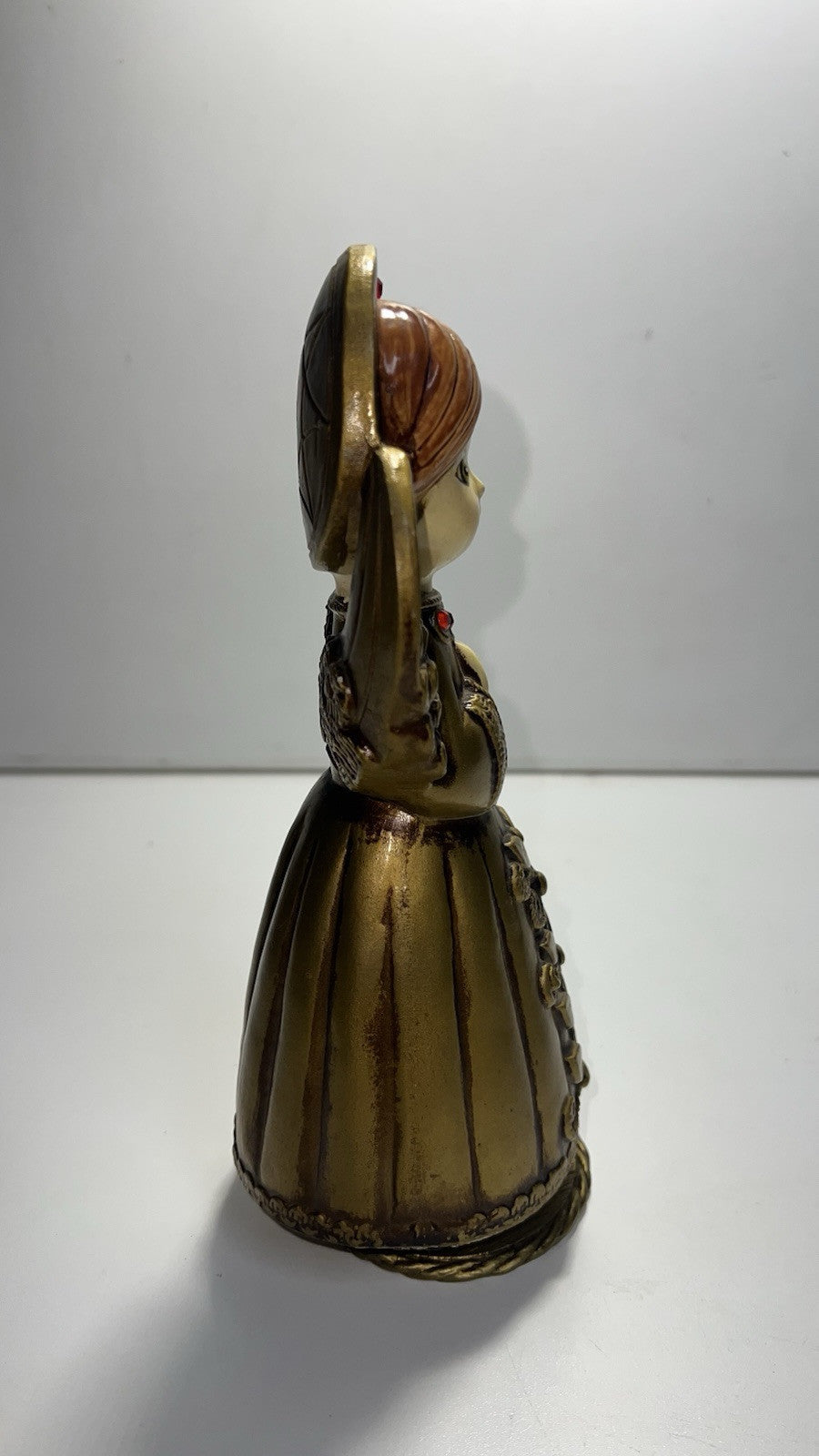 Vintage 60s 70s Paper Mache Angel Music Box Christmas 9.5” Mid-Century. Japan