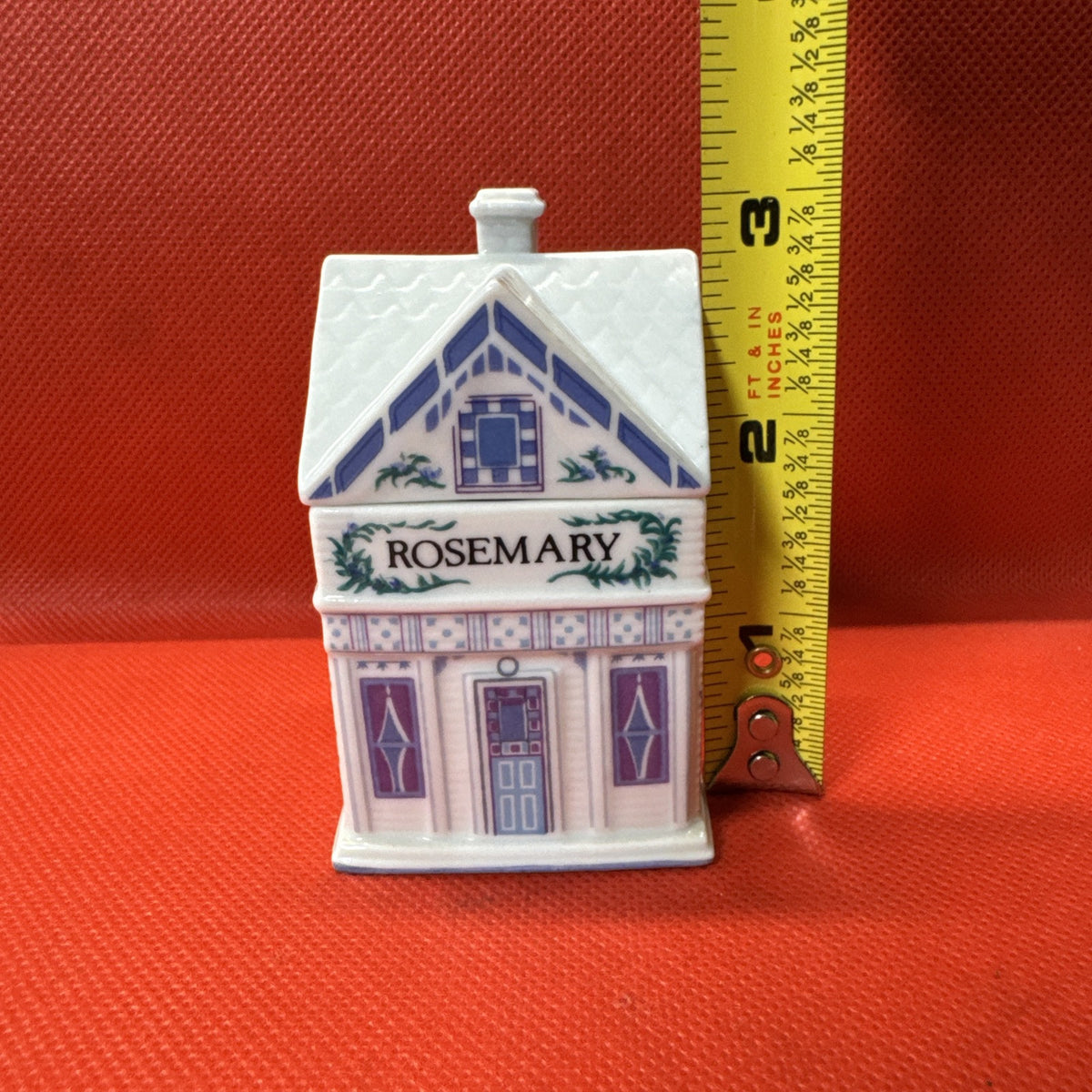 Vintage 1989 Lenox Spice Village ROSEMARY Jar With Lid