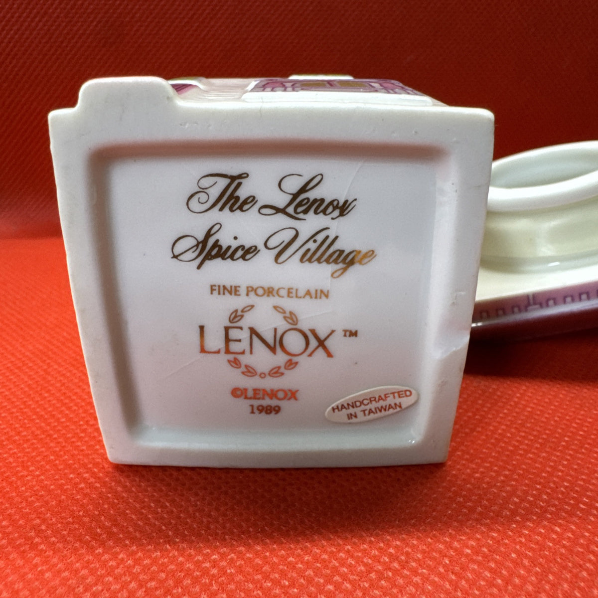 Vintage 1989 Lenox Spice Village THYME Jar With Lid (has Ships)