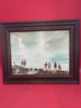 Painting ,, Maine Fishermen’’Artists E. Hart