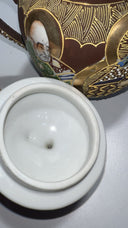 Vintage Japanese Satsuma Moriage Dragon Teapot – Hand Painted, 6” Tall