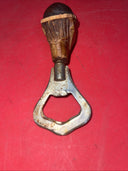 Vintage  Wood Hand Carved Bottle Opener Full Figure  Collectors