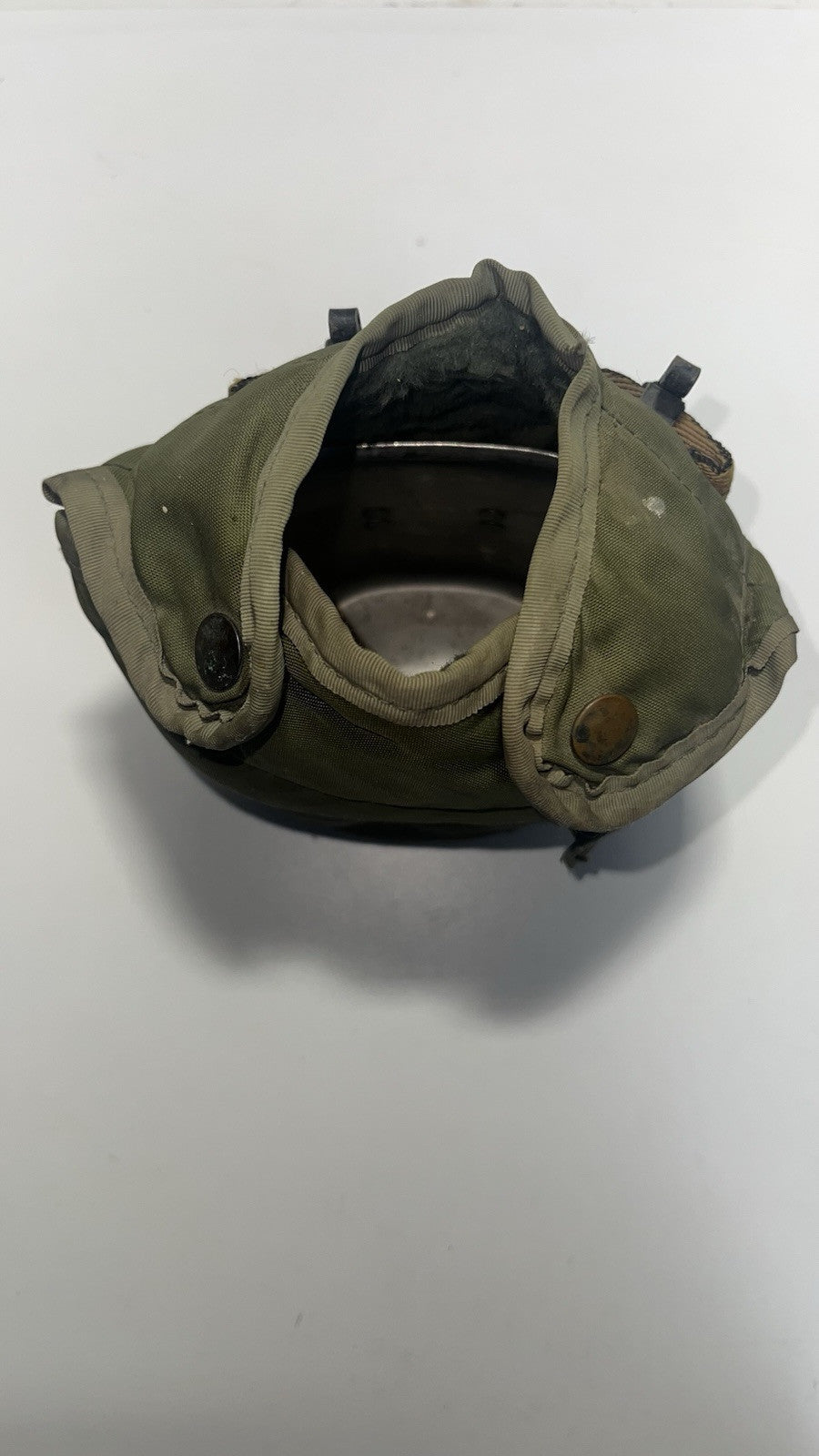 Vintage US Military LC-1 Canteen Cover with ALICE Clips – Nylon, OD Green