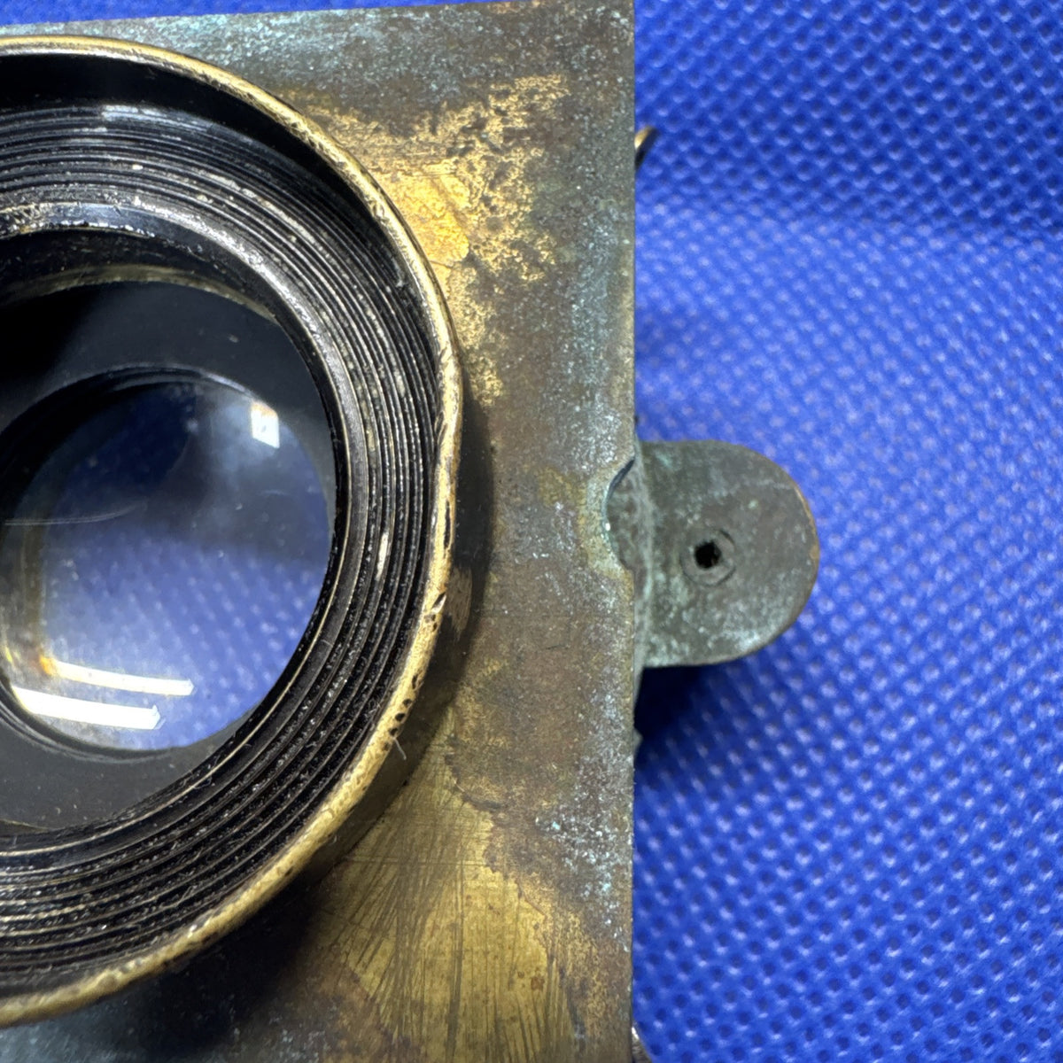 Antique Brass Lens Wollensak Optical Co./ For Parts